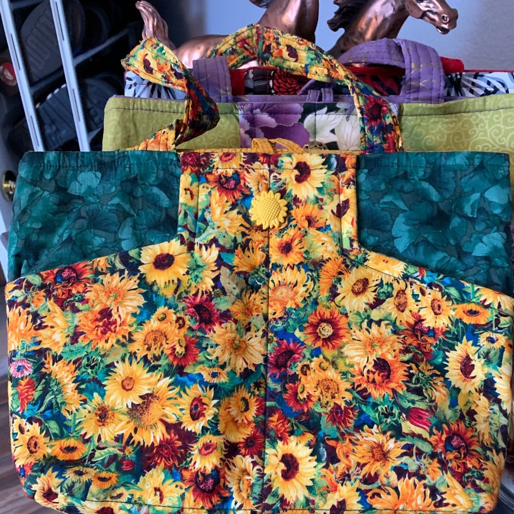 New multi color purse